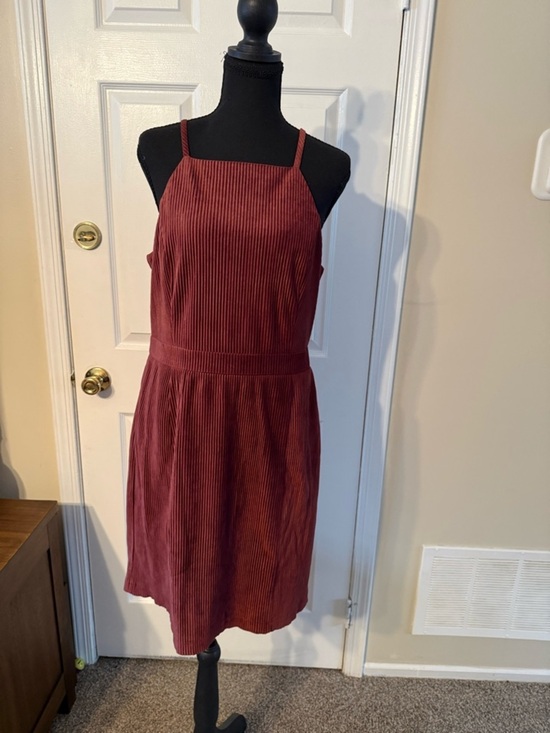 Sugarlips Dresses & Skirts - Sugarlips Wine Red Corduroy Midi Dress
